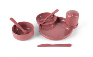 dantoy tiny Biobased Dinner Gift Set - Ruby Red